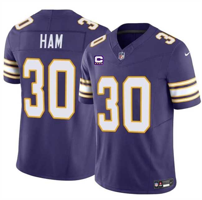 Men & Women & Youth Minnesota Vikings #30 C.J. Ham Purple 2024 F.U.S.E. Throwback With 4-Star C Patch Vapor Untouchable Limited Stitched Jersey,We sell and wholesale Men & Women & Youth Minnesota Vikings #30 C.J. Ham Purple 2024 F.U.S.E. Throwback With 4-Star C Patch Vapor Untouchable Limited Stitched Jersey on line form chian!